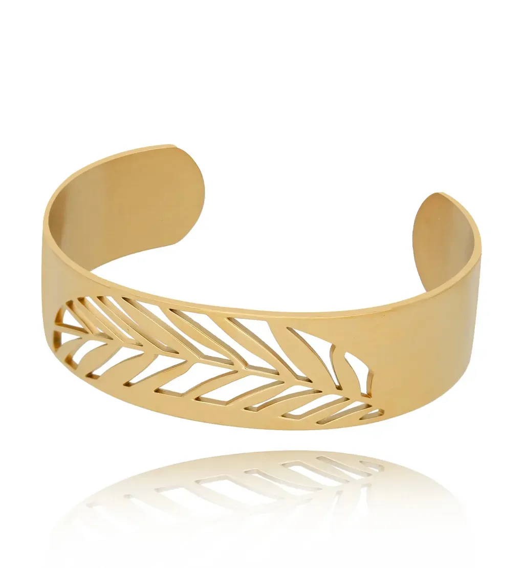 Bransoletka złota ze stali szlachetnej Stylish BSA0170 fot. bydziubeka.pl